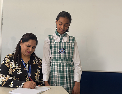 Interactive learning sessions in middle school